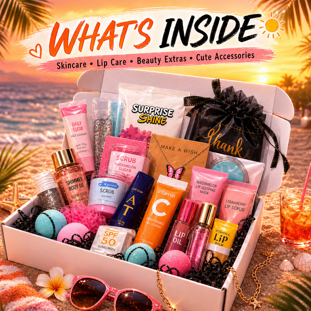 Hot Girl Summer Beauty Box - Women's Summer Essentials Set